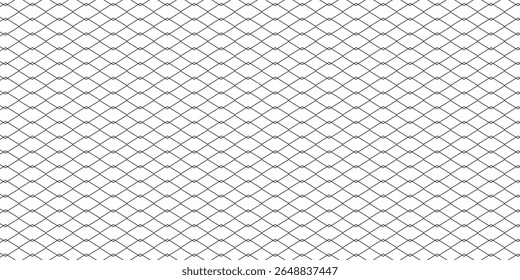 Mesh texture for fishing nets. Seamless pattern for sportswear or soccer goal, volleyball net, basketball hoop, hockey, athletics. Abstract net background