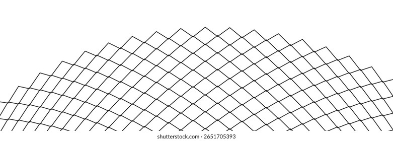 Mesh texture for fishing nets. Seamless pattern for sportswear or soccer goal, volleyball net, basketball hoop, hockey, athletics. vektor