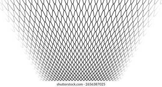 Textura de malha para redes de pesca. Padrão perfeito para roupas esportivas ou gol de futebol, rede de vôlei, basquete, hóquei. Fundo líquido abstrato para esportes. eps10