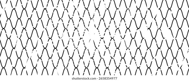 Mesh texture for fishing nets. Seamless pattern for sportswear or soccer goal, volleyball net, basketball hoop