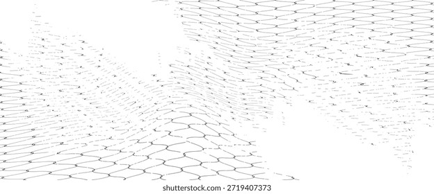 Textura de malla para redes de pesca. Patrón sin fisuras para ropa deportiva o portería de fútbol, red de voleibol, aro de baloncesto. eps 10