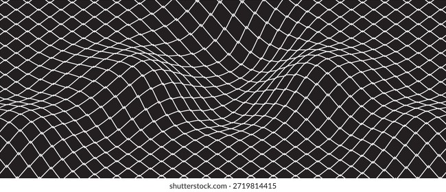 Textura de malla para redes de pesca. Patrón sin fisuras para ropa deportiva o portería de fútbol, red de voleibol, aro de baloncesto, hockey, atletismo. Fondo neto Abstractas para deportes, Vector Eps10