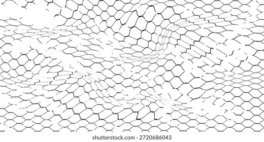 Textura de malla para redes de pesca. Patrón negro sin costuras para la ropa deportiva o la portería de fútbol, red de voleibol, aro de baloncesto, hockey, atletismo.