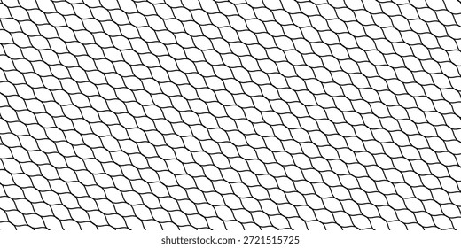 Mesh texture for fishing nets. Seamless pattern for sportswear or soccer goal, volleyball net, basketball hoop, hockey, athletics. Abstract net background for sports.