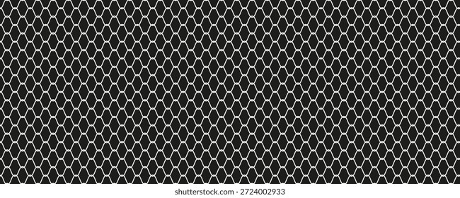 Textura de malla para redes de pesca. Patrón sin fisuras para la ropa deportiva o la portería de fútbol, red de voleibol, aro de baloncesto, hockey, atletismo. vektor eps10

