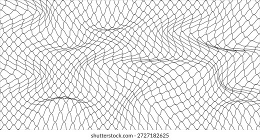 Textura de malla para redes de pesca. Patrón sin fisuras para ropa deportiva o portería de fútbol, red de voleibol, aro de baloncesto, hockey, atletismo. Fondo de red Abstractas para la Ilustración vectorial deportiva