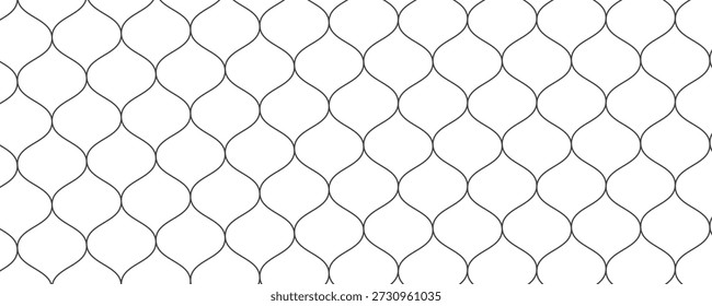 Mesh texture for fishing nets. Seamless pattern for sportswear or soccer goal, volleyball net, basketball hoop, hockey, athletics. Abstract net background for sports