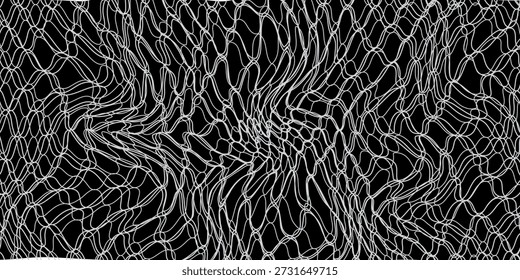 Mesh texture for fishing nets. Seamless pattern for sportswear or soccer goal, volleyball net, basketball hoop, hockey, athletics. Abstract net background for