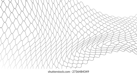 Textura de malha para redes de pesca. Padrão sem emenda para sportswear ou gol de futebol, rede de vôlei, aro de basquete