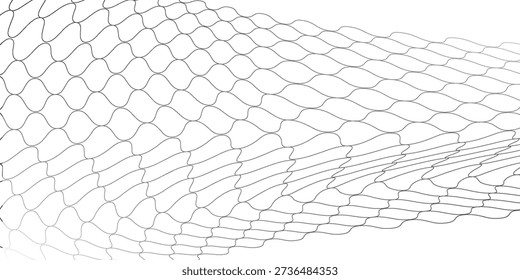 Textura de malha para redes de pesca. Padrão sem emenda para sportswear ou gol de futebol, rede de vôlei, aro de basquete