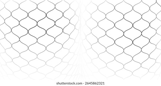 Mesh texture for fishing nets. Sports wear or soccer goal  volleyball net  basketball hoop  hockey  athletics. Mesh net background abstract modern simple vector