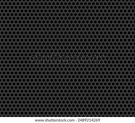Mesh texture with round holes. Can be used as speaker cover texture, graphic clothing design, background, car bumper grill, mesh clothing, photoshop pattern, illustrator pattern.