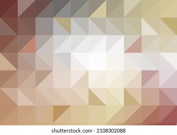 abstrakter Mesh-Dreieck-Hintergrund mit braunen und beigen Farben perfekt für Banner