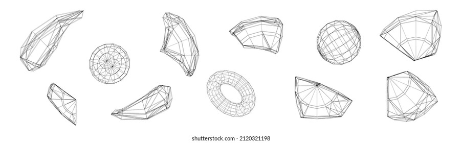 Mesh wave element. 3d design background. web icon decor spline cylinder.Vector technology futuristic grid. Spiral geometric polygon wire-frame model.Innovation concept.