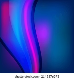 arte elegante de la ola de la flor de mesaje, fondo de ilustración vectorial