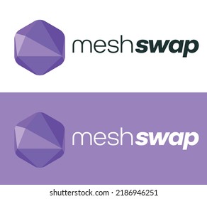 Meshswap Protocol (MESH) crypto currency logo and symbol vector illustration banner and background