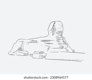 Mesir pyramid of the sketch. hand-drawn doodle Egypt art design element illustration. Illustration of Egypt set
