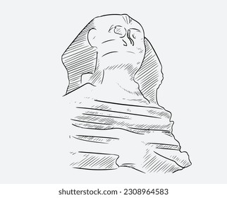 Mesir pyramid of the sketch. hand-drawn doodle Egypt art design element illustration. Illustration of Egypt set