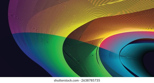 A Mesmerizing 3D Abstract Multicolor Visualization