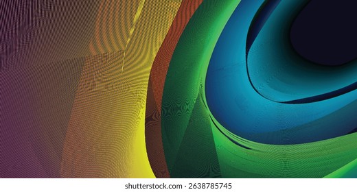 A Mesmerizing 3D Abstract Multicolor Visualization