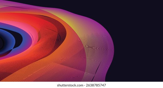 A Mesmerizing 3D Abstract Multicolor Visualization