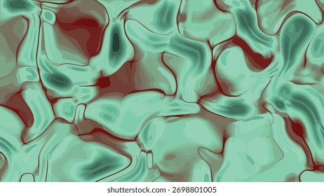 Animação abstrata hipnotizante de fluido, brilhante, e colorido movimento líquido com profundidade, Abstracts Plastic, Stock royalty.