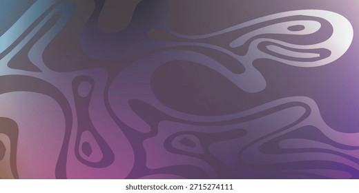 Una fascinante obra de arte abstracta con una mezcla de tonos púrpuras y azules, creando una composición dinámica de Formas y patrones fluidos y orgánicos. Los colores se fusionan a la perfección, evocando una sensación de fluidez y movimiento, perfecto para fondos modernos y artísticos.