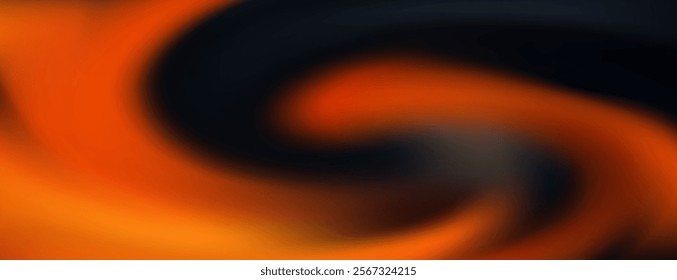 mesmerizing abstract background with an orange and black swirl 