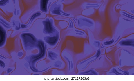Fesselnde abstrakte Fluid-Animation mit einer lila und braunen Farbpalette nahtlose Loop, Abstrakte Kunststoff, Stock-lizenzfreie Bild.