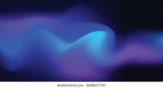 Mesmerizing Abstract Gradient Background with Dynamic Purple and Blue Waves for Modern Digital Background Designs
