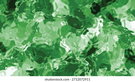 Mesmerizing Abstract Green Liquid Surface with Shimmering Reflections and Seamless Loop, Abstracts Plastic Water B, Stock royalty image.