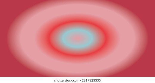 A mesmerizing abstract image featuring concentric circles in a striking combination of red and blue, creating a hypnotic visual effect.