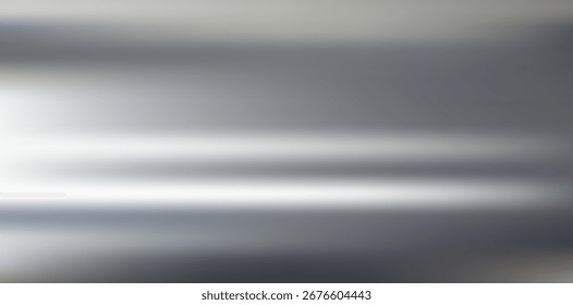 A mesmerizing abstract image showcases smooth, horizontal gradients in shades of gray and white, creating a sleek, modern, and minimalist aesthetic with soft, diffused light.