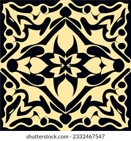 Mesmerizing black and white art nouveau pattern with intricate details, resembling a vector art panel for CNC plasma cutting. The dark background enhances the captivating fractal muqarnas.