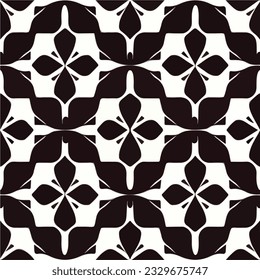Mesmerizing black and white geometric design resembling a fractal muqarnas. Its seamless pattern lends itself well to fabric, creating an appealing repeating motif.