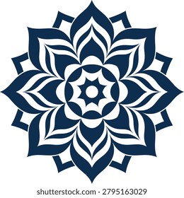 Mesmerizing black  white mandala design with bold geometric symmetry