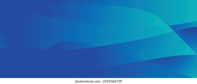 A mesmerizing blend of blue gradients forming fluid, organic wave shapes that convey movement and modern elegance