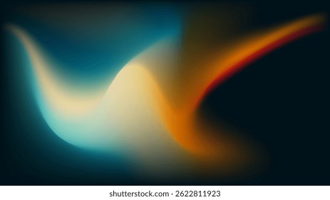 A mesmerizing blend of colors creating fluid abstract waves.