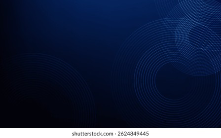 Mesmerizing Blue Abstract Background with Interlocking Circular Patterns, Perfect for Tech and Innovation Themes, Creating a Modern and Dynamic Visual Experience
