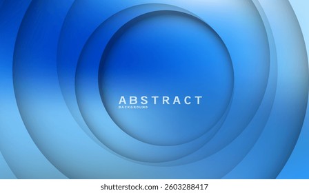 Mesmerizing blue circular gradient background with smooth transitions, evoking a sense of depth and dimension, ideal for modern designs, presentations, and digital projects