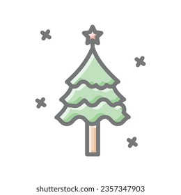 Mesmerizing Christmas Trees Awesome Lineal Icon