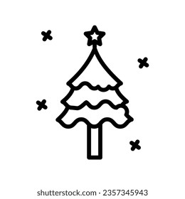 Mesmerizing Christmas Trees Line Icon