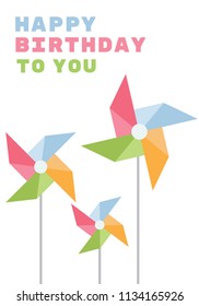 
A mesmerizing colorful designed card with greetings depicting birthday wishes via card 
