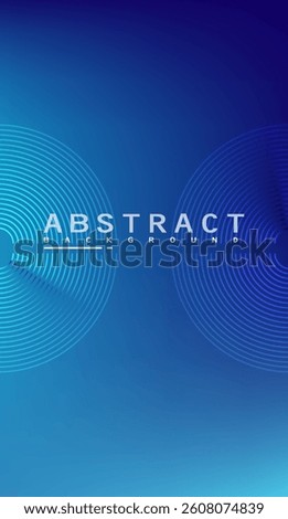 Mesmerizing concentric circles blend into a gradient of calming blues, creating a futuristic backdrop suited for digital interfaces and contemporary design projects