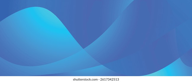 Mesmerizing digital blend of curved waves in cool gradient transitions.