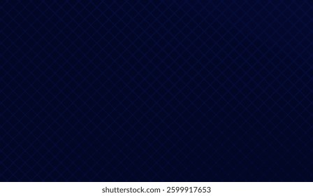Mesmerizing geometric abstraction, featuring a subtle grid pattern of thin neon blue lines against a dark navy backdrop, evoking a sense of modern digital design and technical sophistication