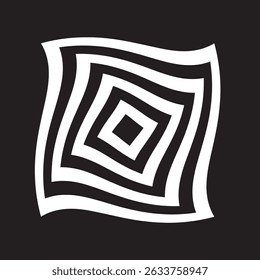 A mesmerizing illusion artwork with a dynamic spiral twist