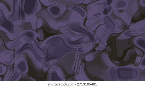 Fondo Abstractas líquido hipnotizante con movimiento fluido púrpura y oscuro que fluye, plástico abstracto, Imagen de Regalías común.