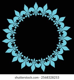 A mesmerizing  mandala design with intricate circular floral patterns, creating an optical illusion effect against a black background.