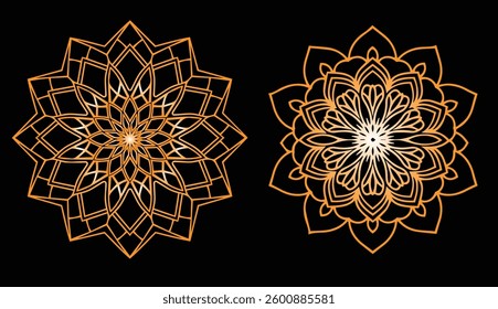 Mesmerizing Mandala Drawing with Complex Petal Patterns for Zen and Meditation
